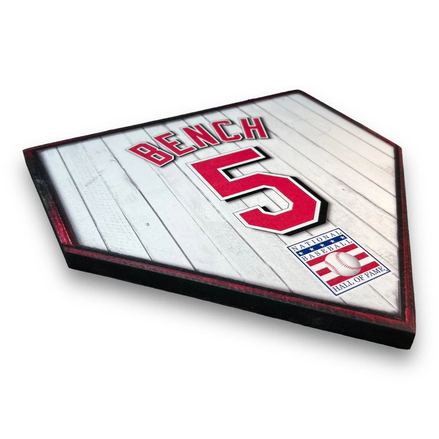 NBHOF 10"x10" MDF Replica Jersey Printed Home Plate
