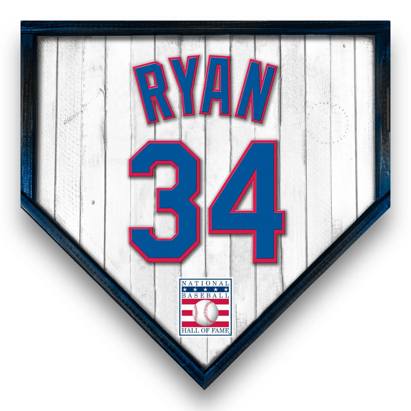 NBHOF 10"x10" MDF Replica Jersey Printed Home Plate
