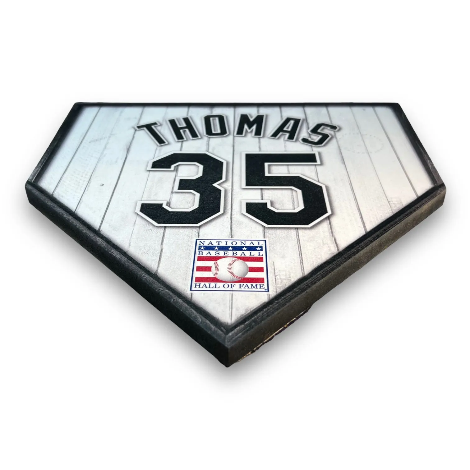 NBHOF 10"x10" MDF Replica Jersey Printed Home Plate