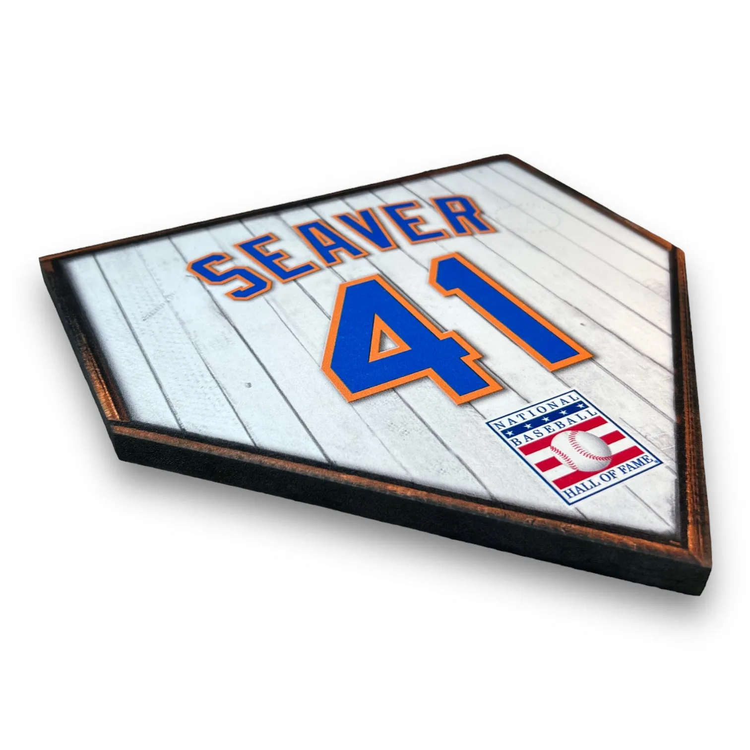 NBHOF 10"x10" MDF Replica Jersey Printed Home Plate