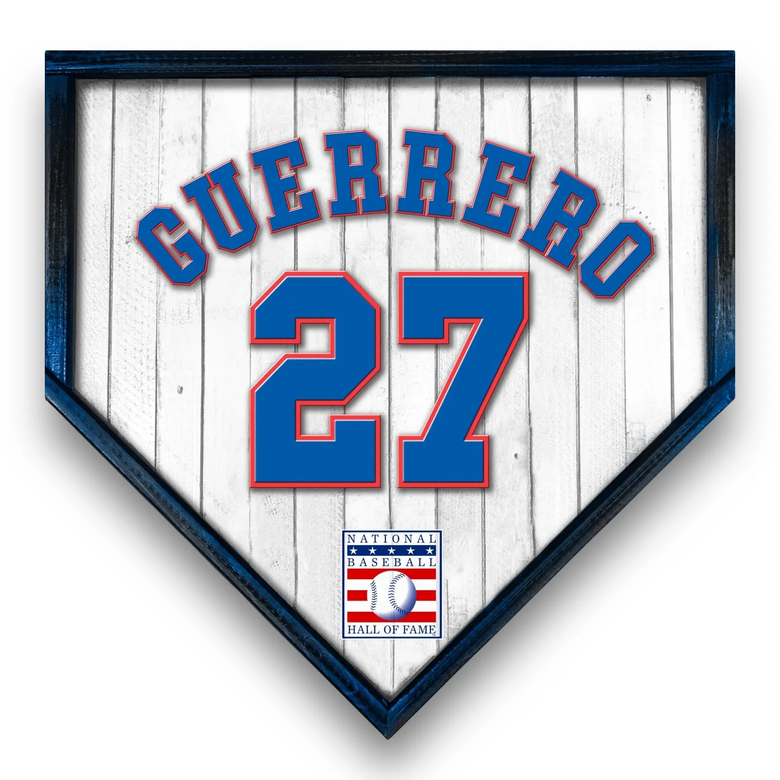 NBHOF 10"x10" MDF Replica Jersey Printed Home Plate