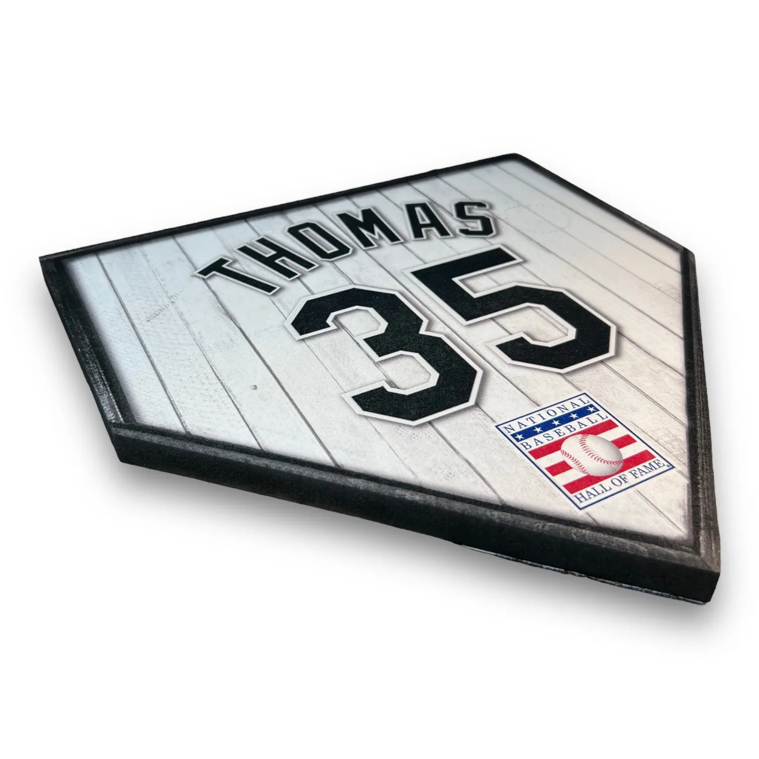NBHOF 10"x10" MDF Replica Jersey Printed Home Plate