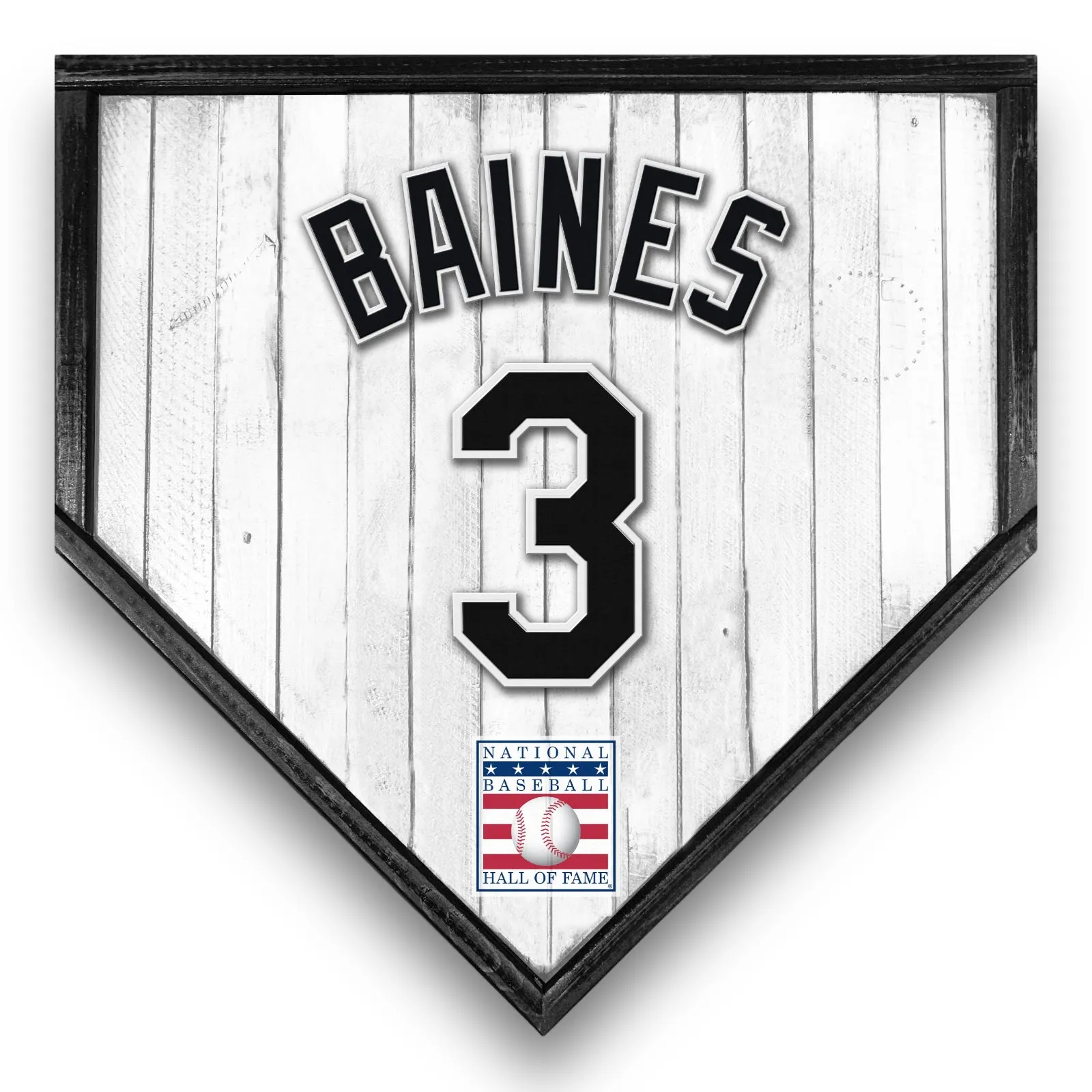 NBHOF 10"x10" MDF Replica Jersey Printed Home Plate