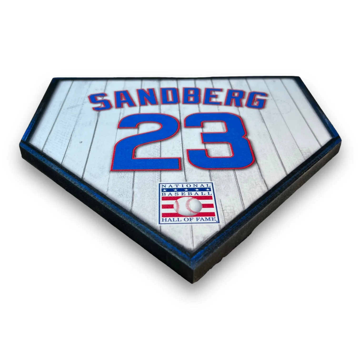 NBHOF 10"x10" MDF Replica Jersey Printed Home Plate