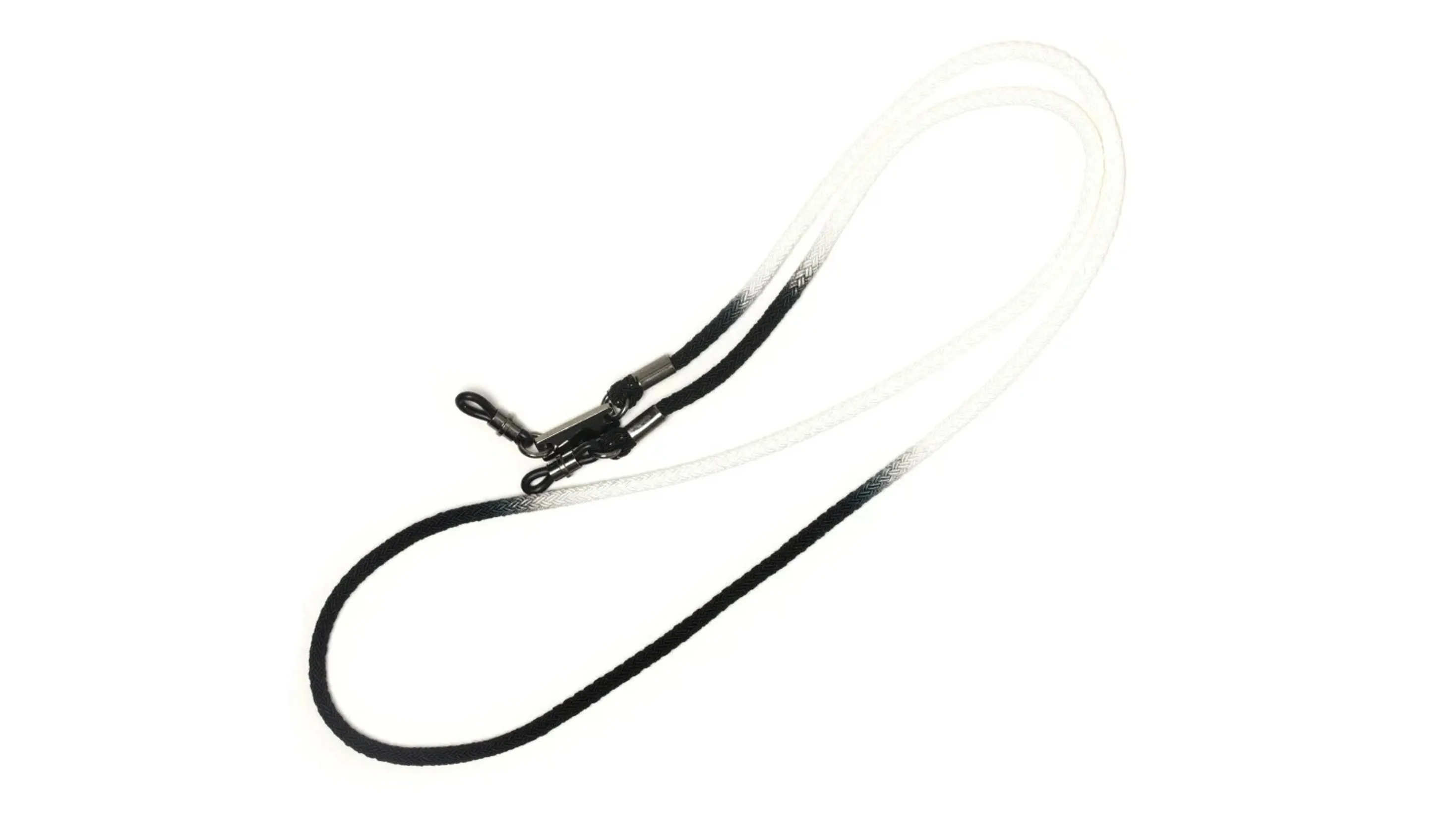 NEON COLOR DYEING GLASS CORD-White / Black