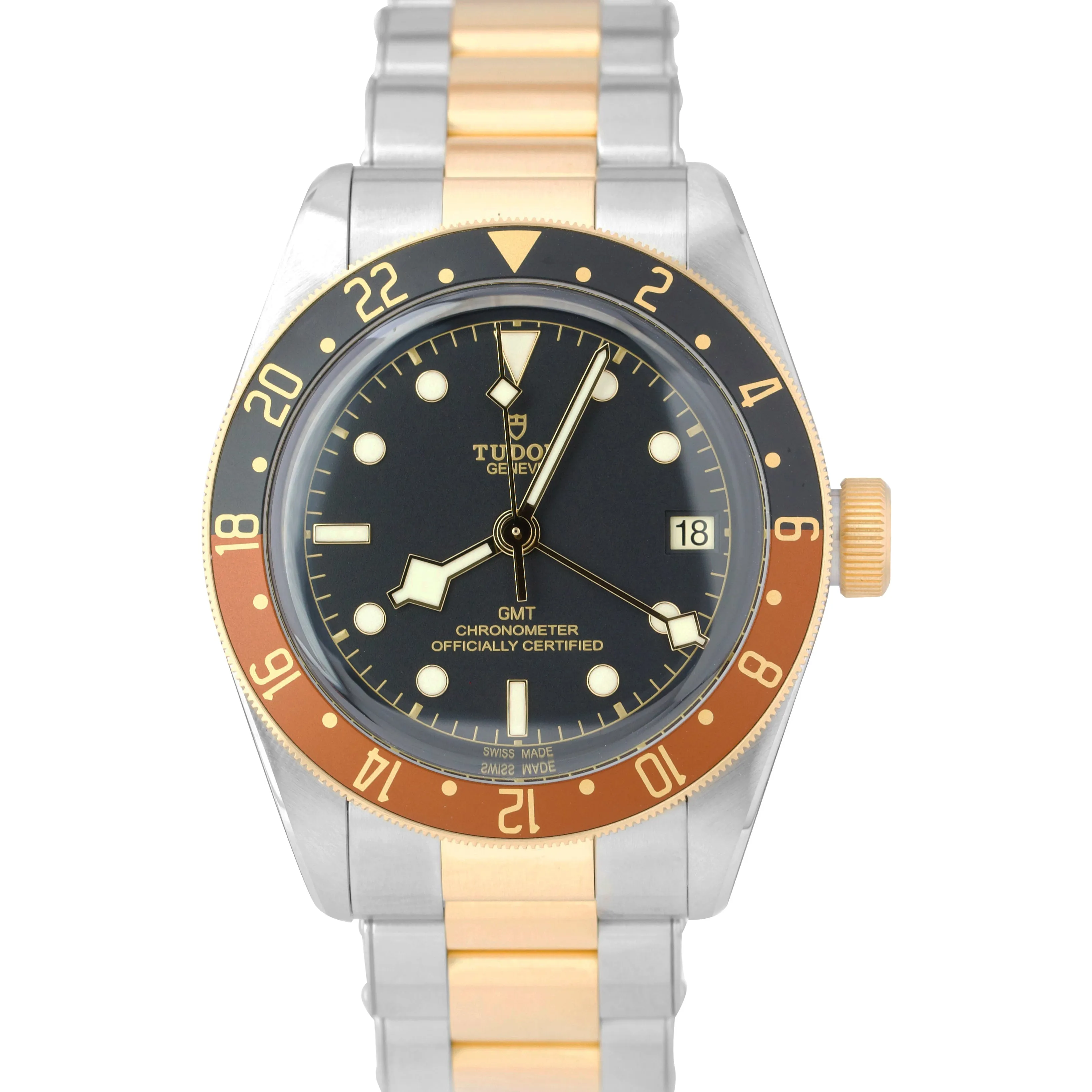 NEW SEALED APRIL 2022 Tudor Black Bay GMT S&G Root Beer Yellow Gold 41mm 79833 N