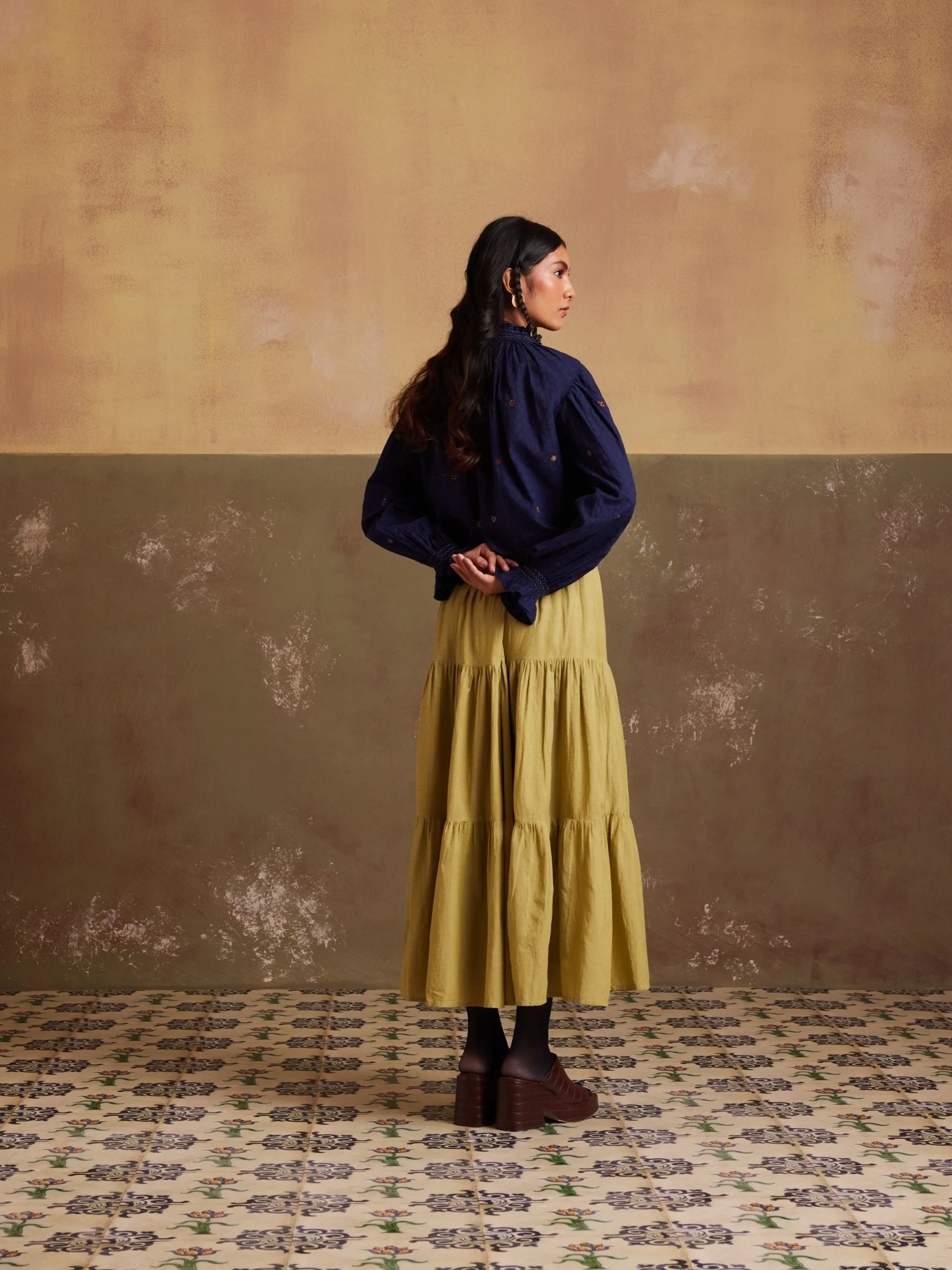 New Season Summer Fall 24-Top Elsa Cotton Indigo-SS24-ET-IN-Fashion Edit Cord Studio