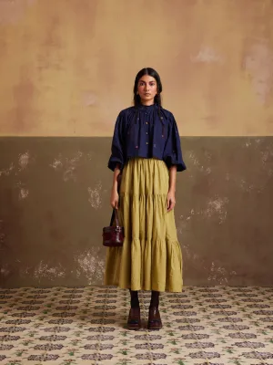 New Season Summer Fall 24-Top Elsa Cotton Indigo-SS24-ET-IN-Fashion Edit Cord Studio