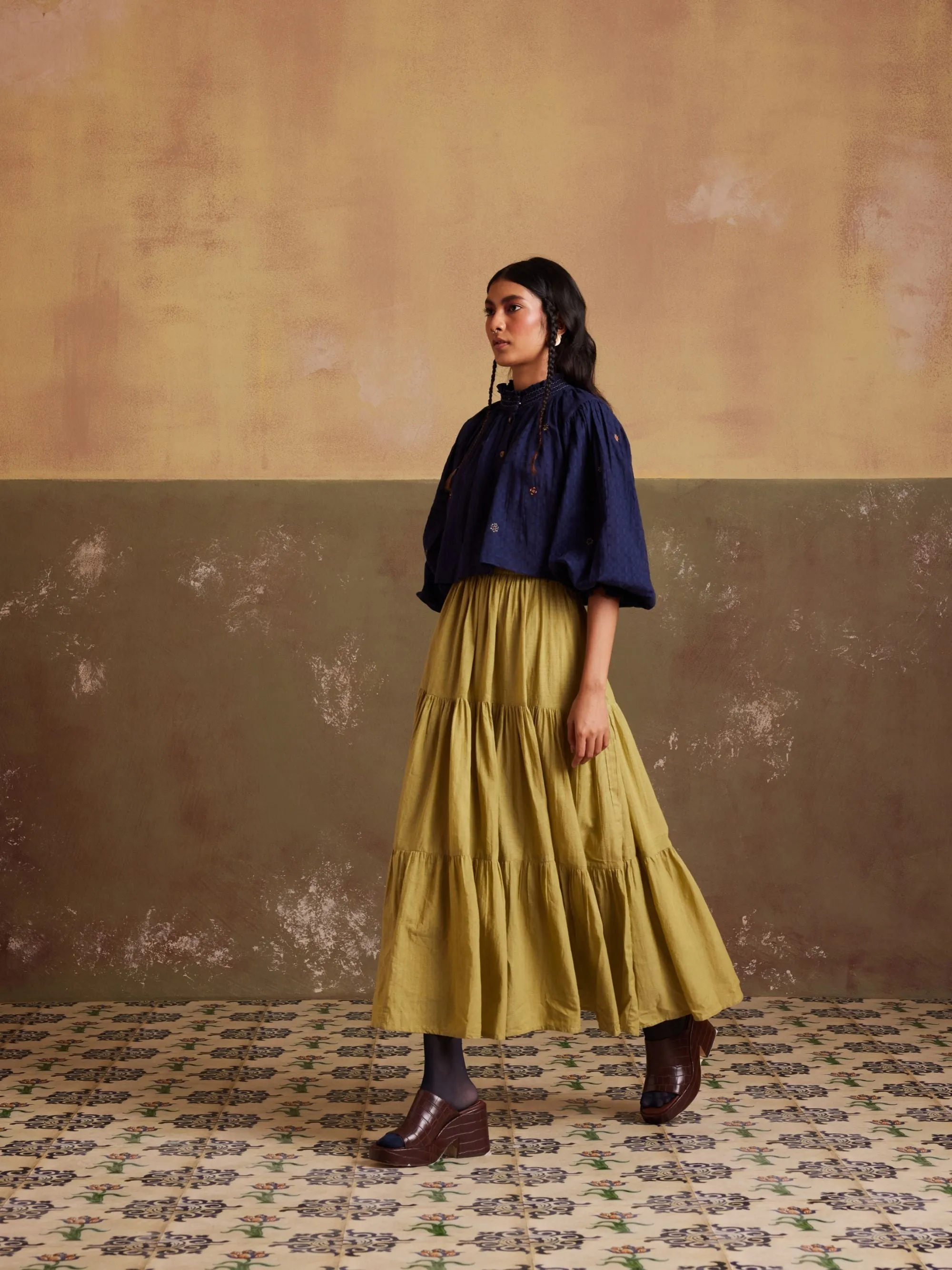 New Season Summer Fall 24-Top Elsa Cotton Indigo-SS24-ET-IN-Fashion Edit Cord Studio