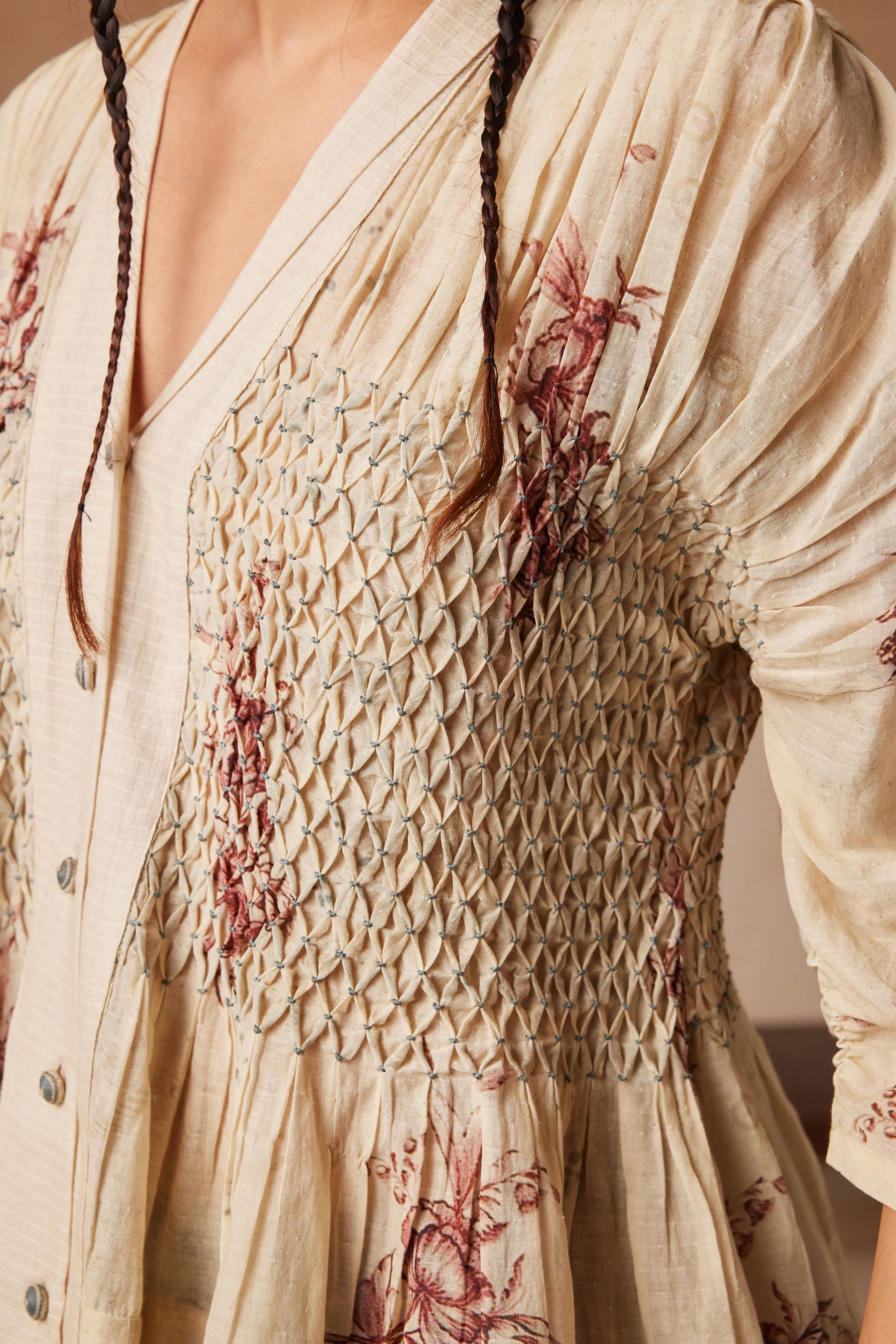 New Season Summer Fall 24-Top Jade Cotton Peony print-SS24-JADT-PNY-Fashion Edit Cord Studio