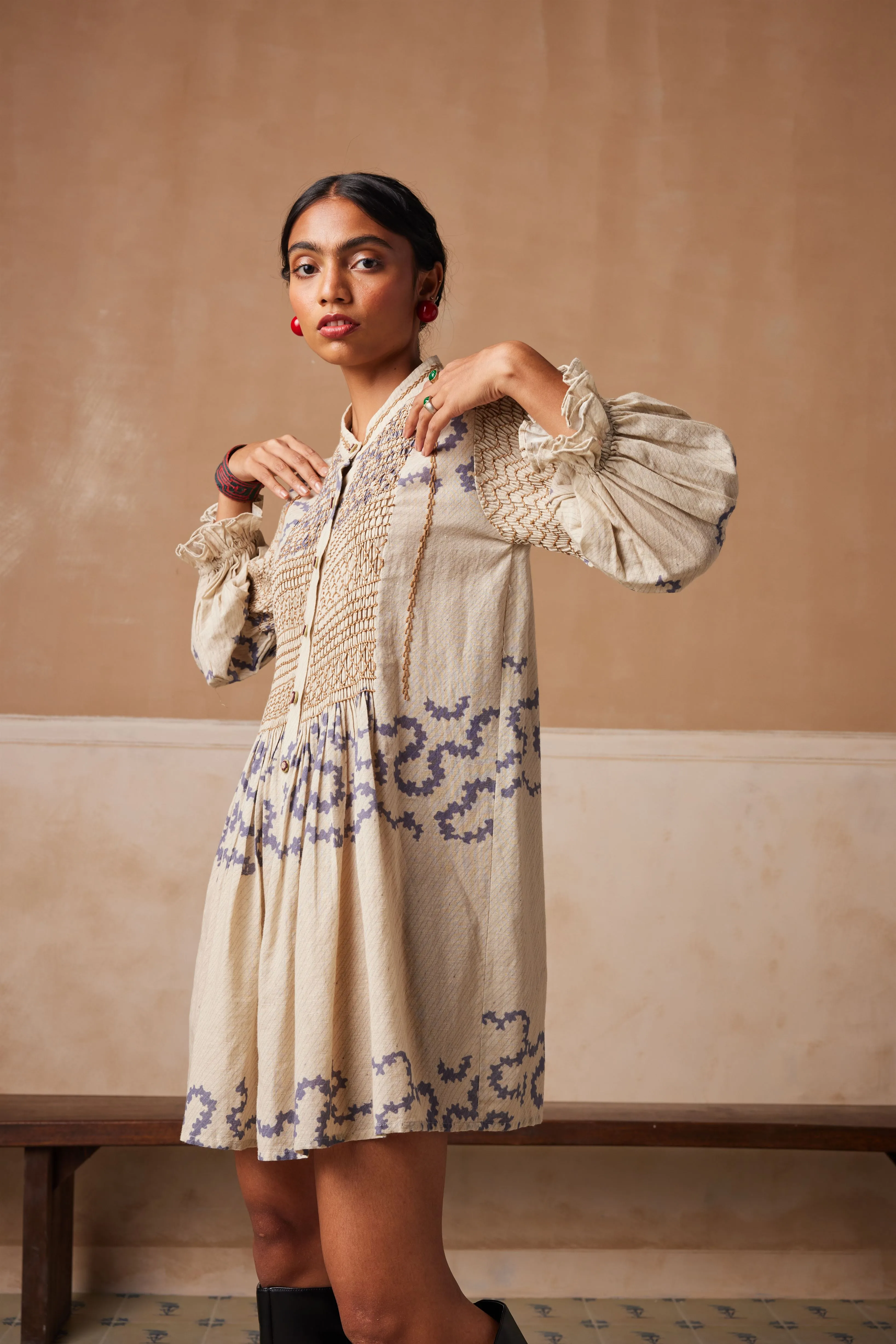 New Season Summer Fall 24-Top Porto Cotton Ivory Spiral-SS24-PRT-IVYS-Fashion Edit Cord Studio