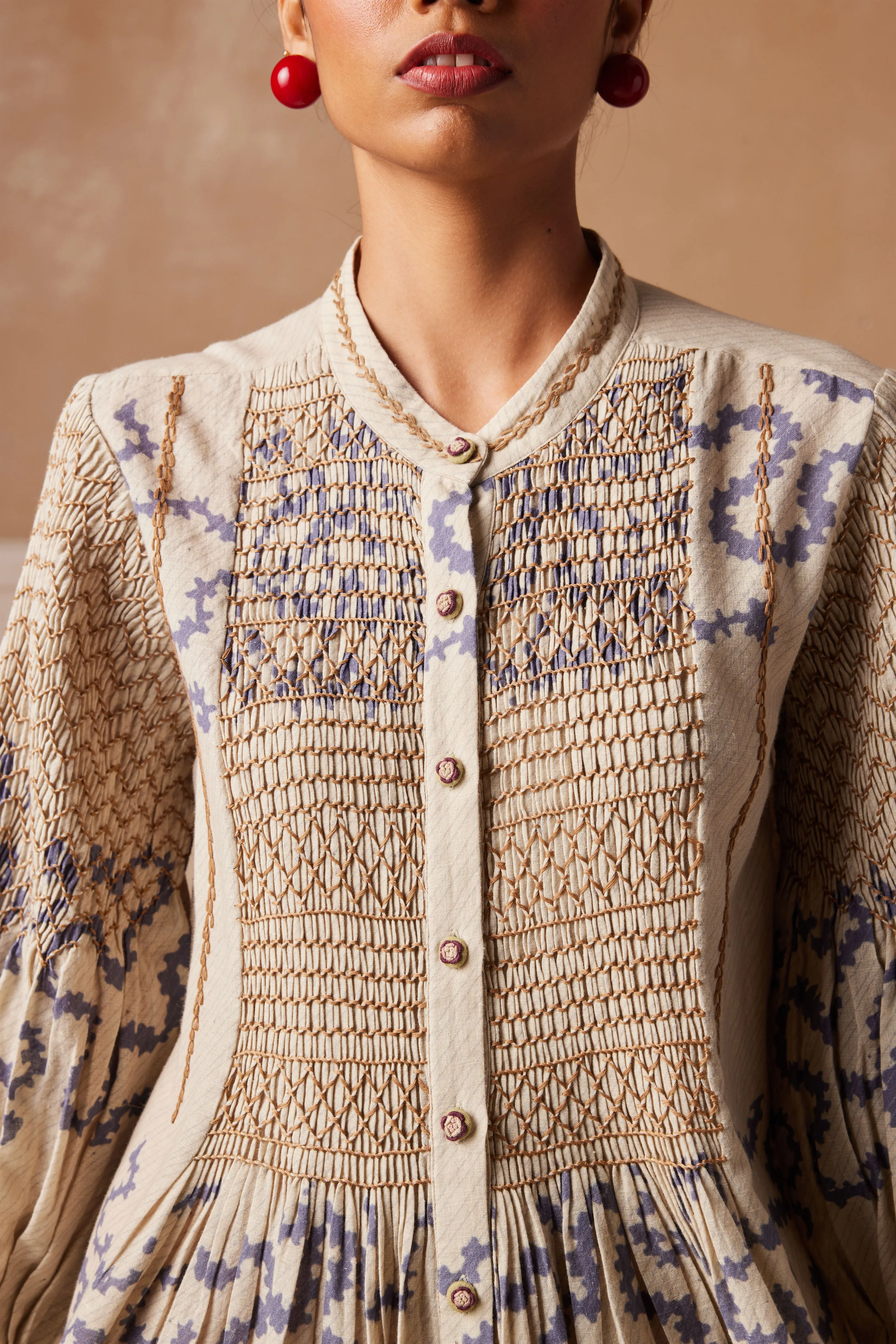 New Season Summer Fall 24-Top Porto Cotton Ivory Spiral-SS24-PRT-IVYS-Fashion Edit Cord Studio