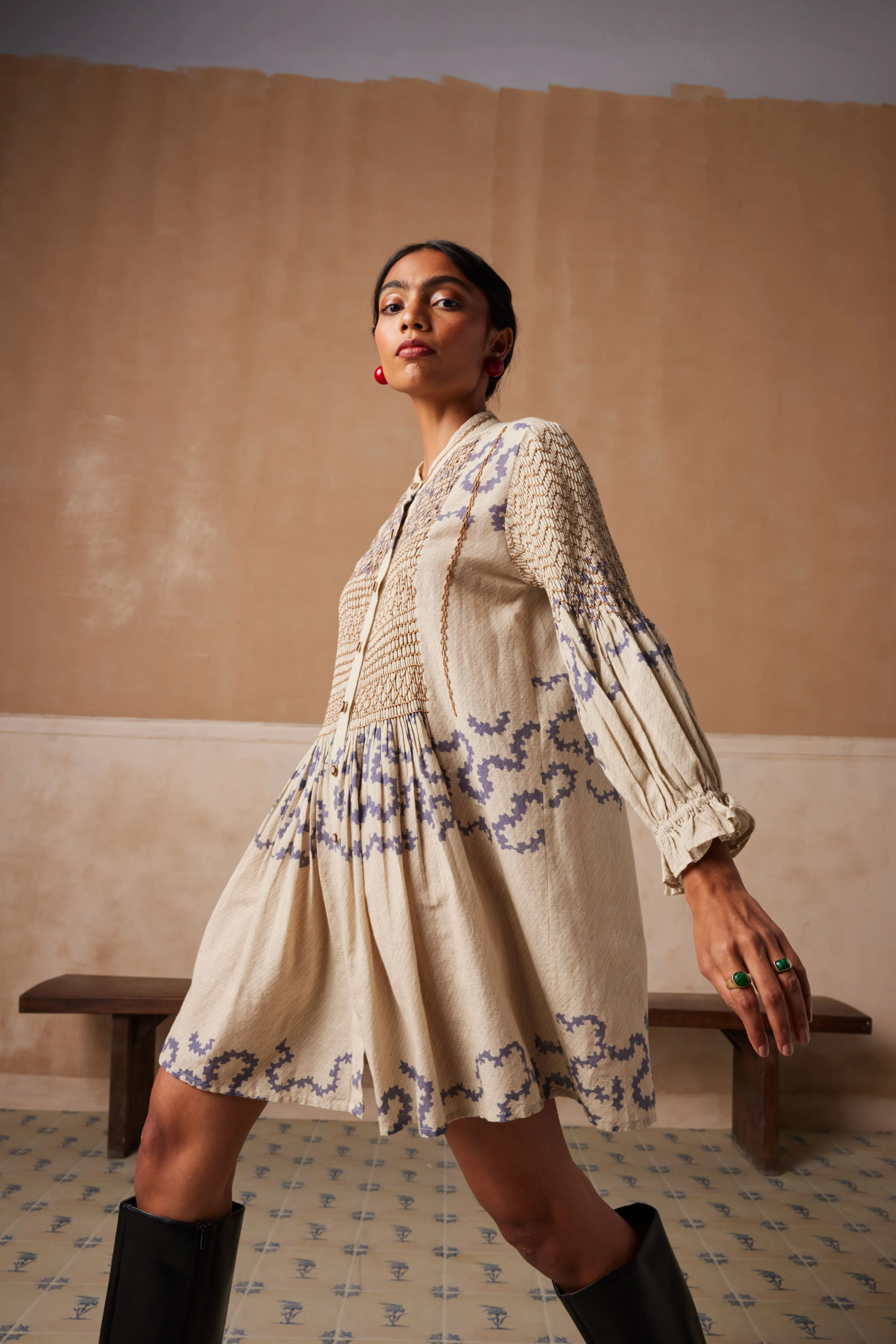 New Season Summer Fall 24-Top Porto Cotton Ivory Spiral-SS24-PRT-IVYS-Fashion Edit Cord Studio