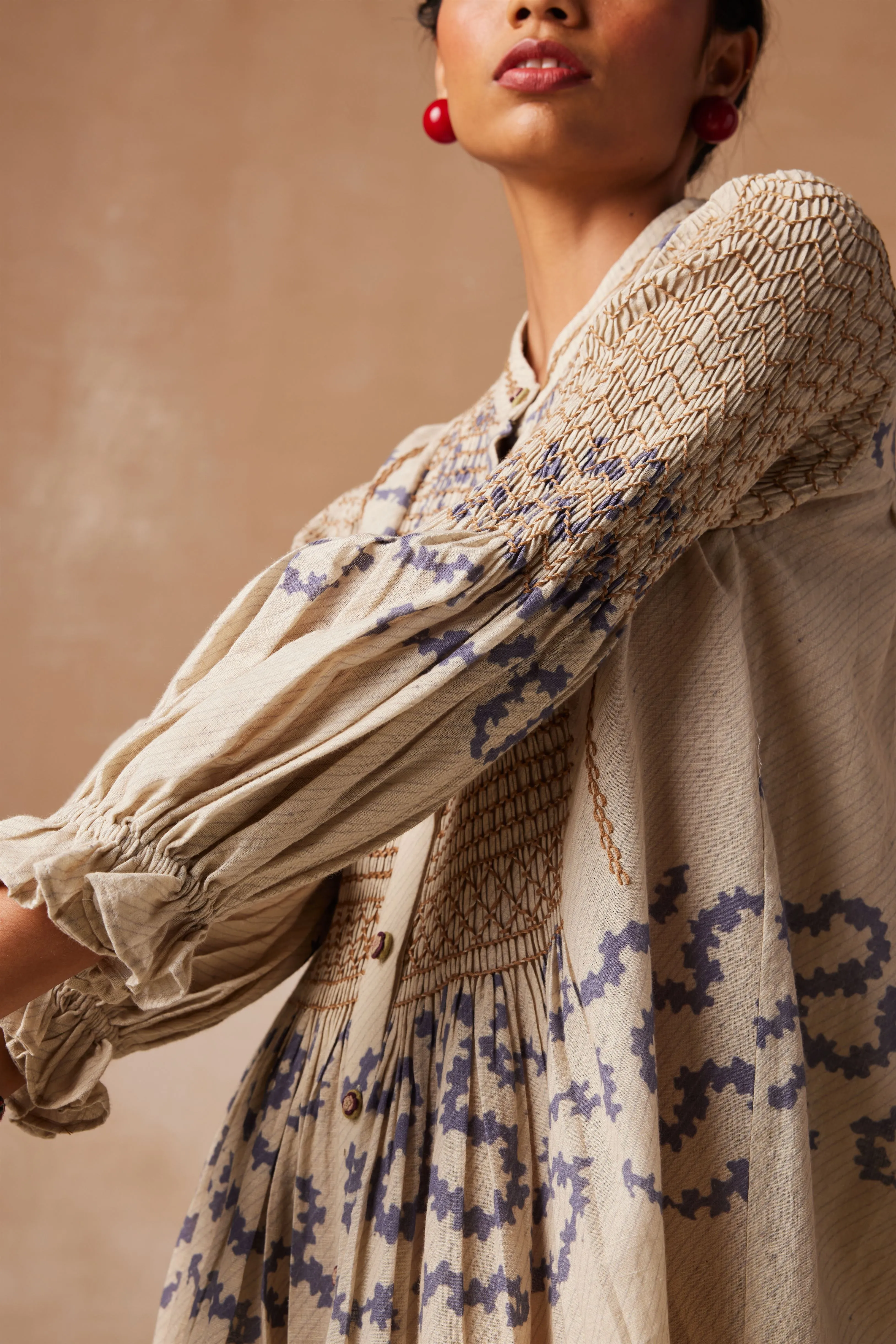 New Season Summer Fall 24-Top Porto Cotton Ivory Spiral-SS24-PRT-IVYS-Fashion Edit Cord Studio