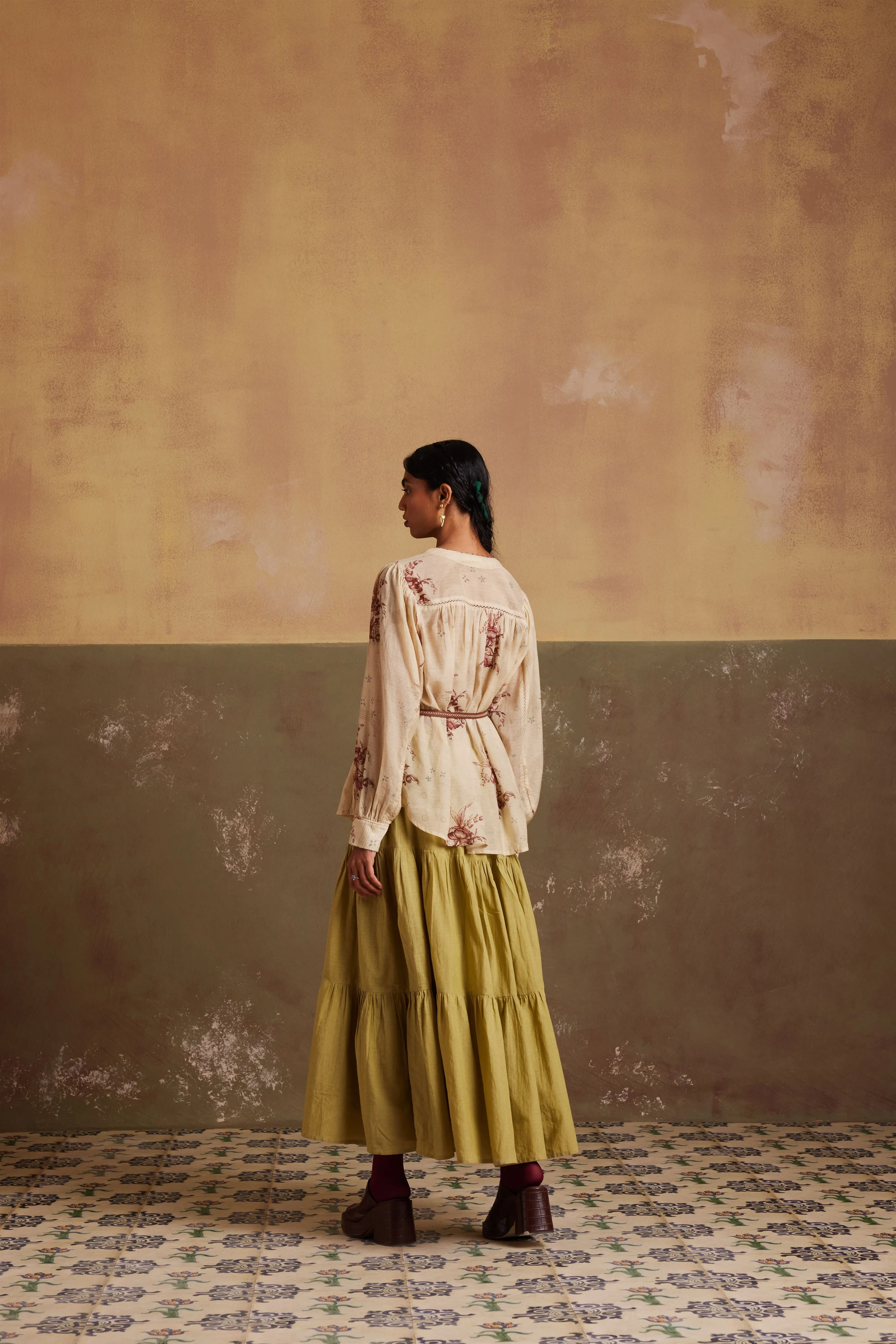 New Season Summer Fall 24-Top Sally Cotton Peony print-SS24-SALT-PNY-Fashion Edit Cord Studio