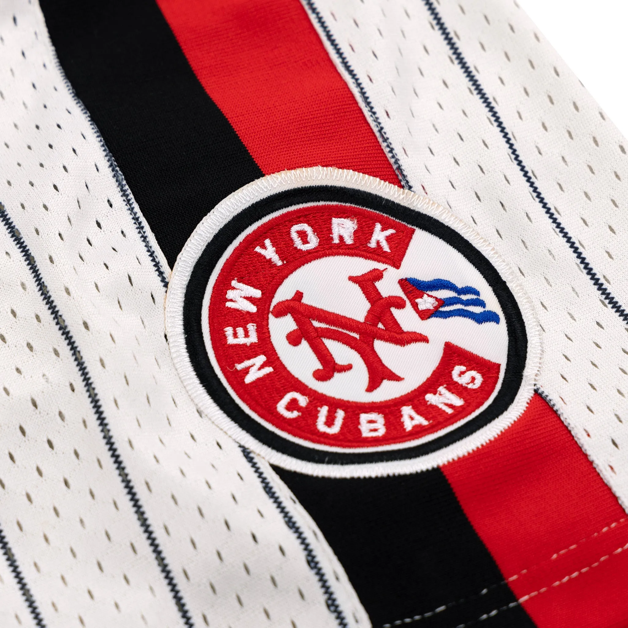 New York Cubans EFF NLB Pinstripe Button Down Jersey