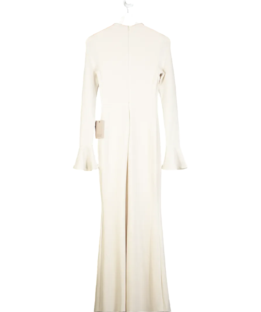 Odd Muse Cream Knitted Long Sleeve Maxi Dress UK XS