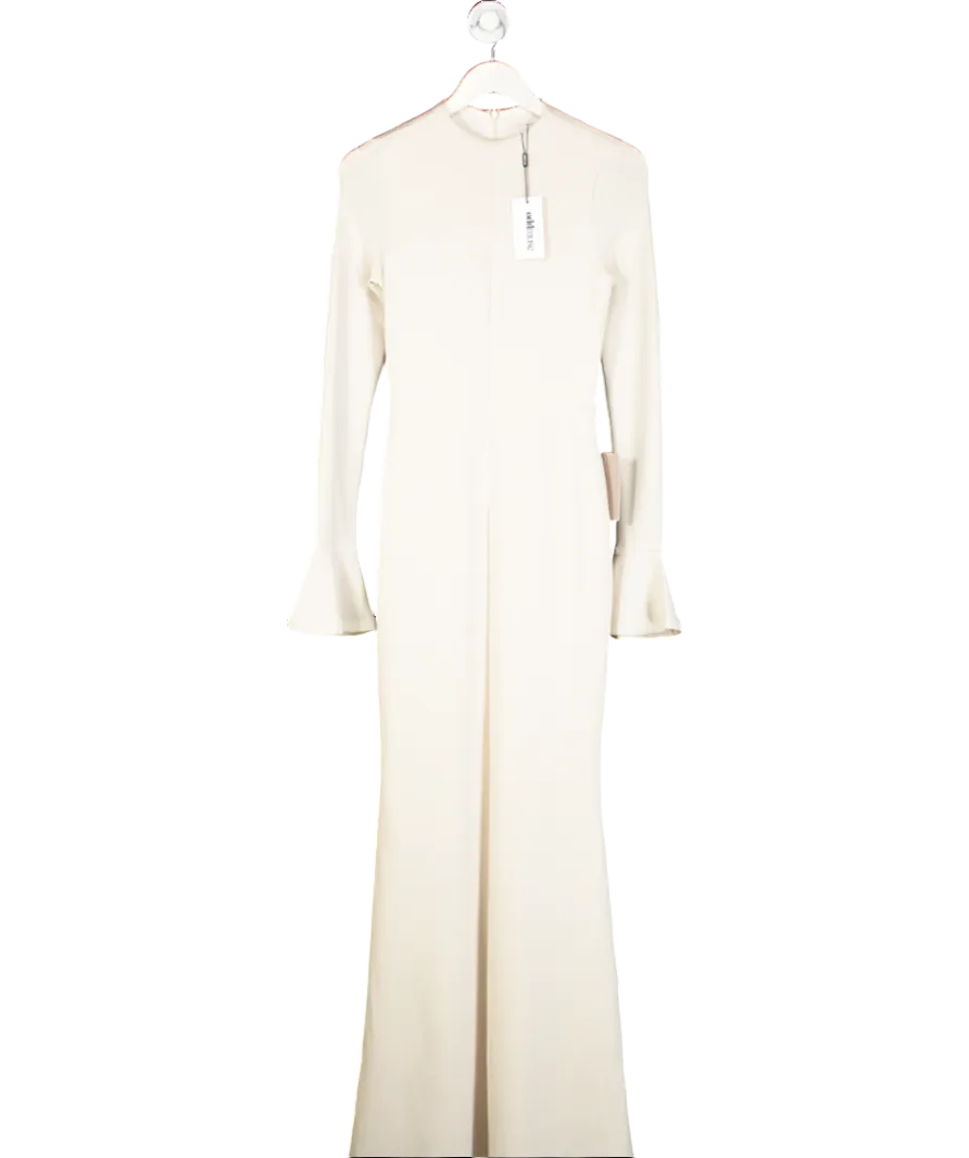 Odd Muse Cream Knitted Long Sleeve Maxi Dress UK XS