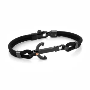 Onyx Anchor Bracelet