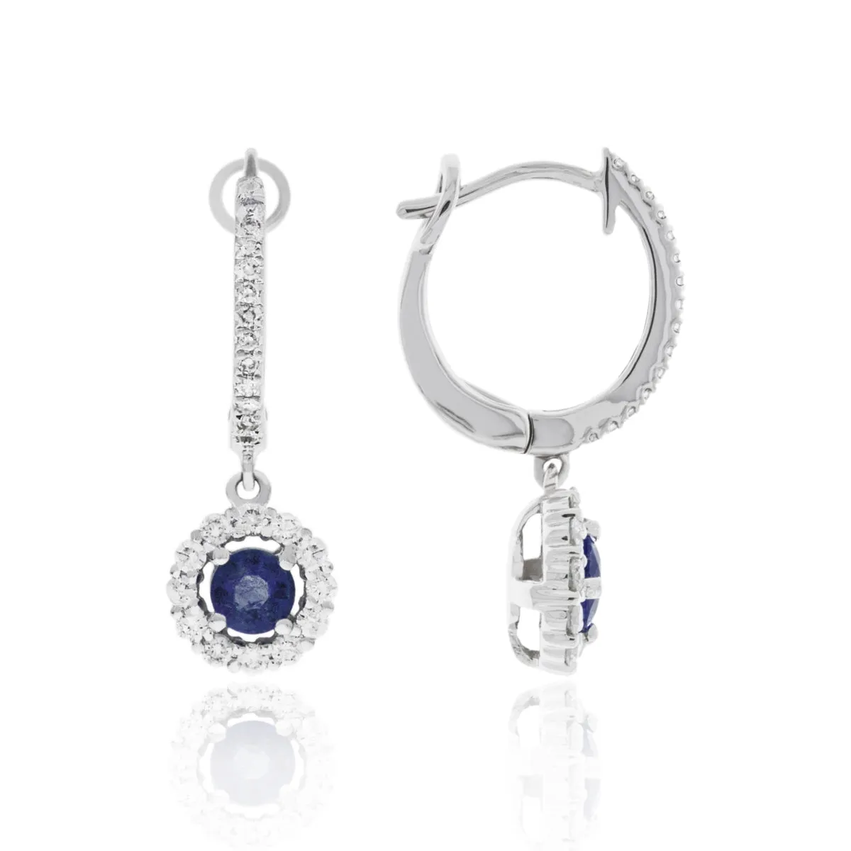 Open Halo Drop Earrings