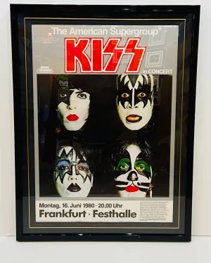 ORIGINAL GERMAN KISS POSTER (1980)
