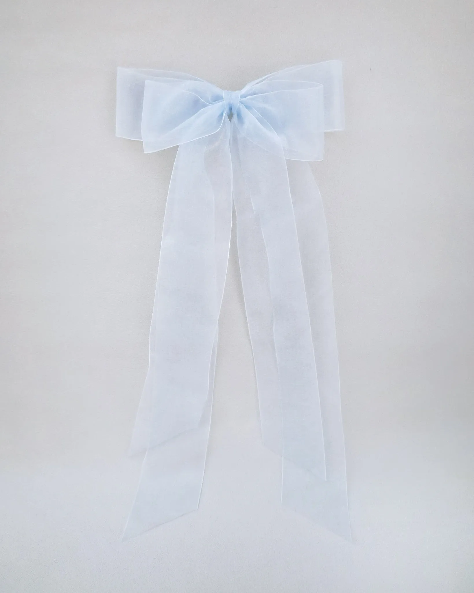 Oversized Organza Long Tail Bow