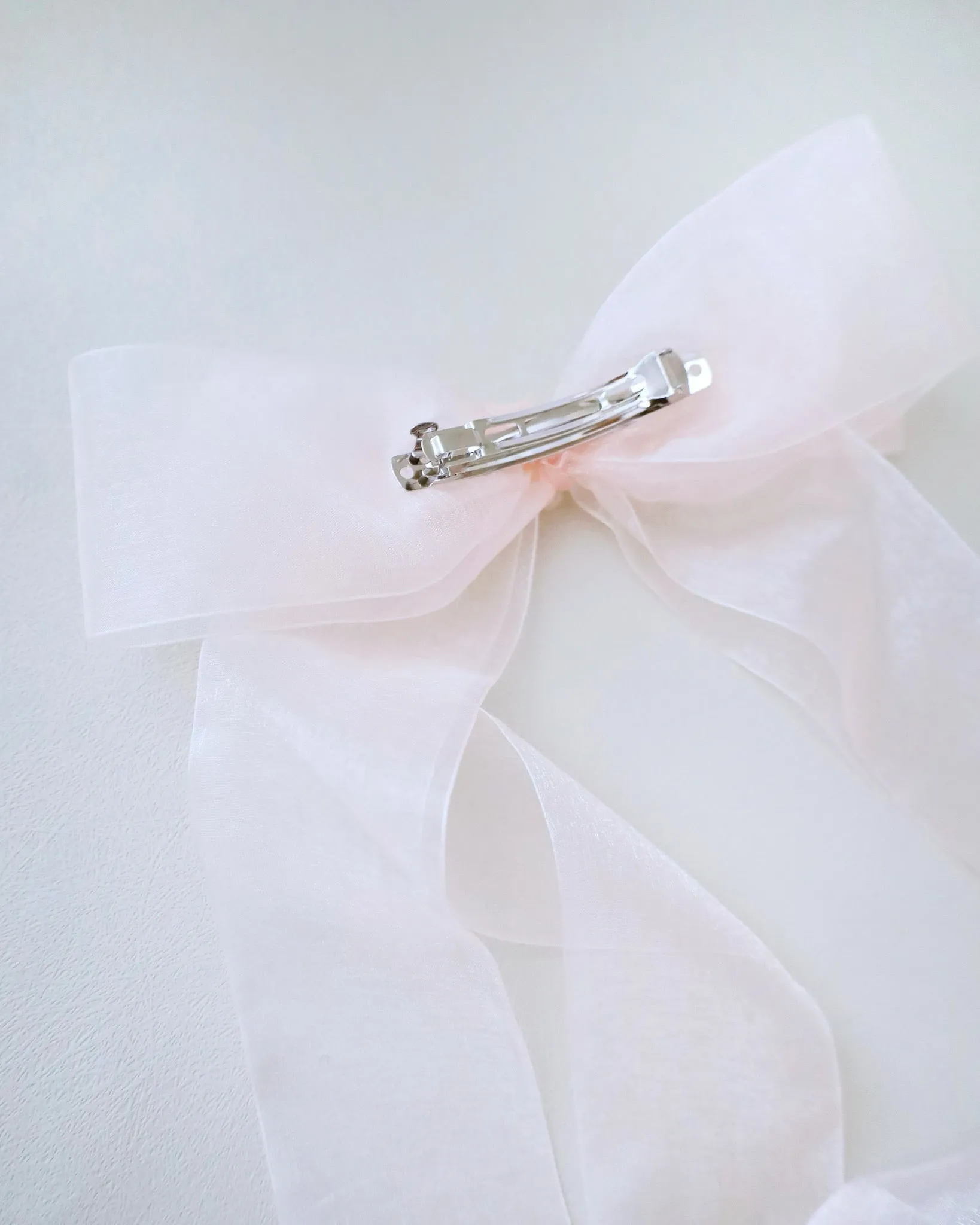 Oversized Organza Long Tail Bow