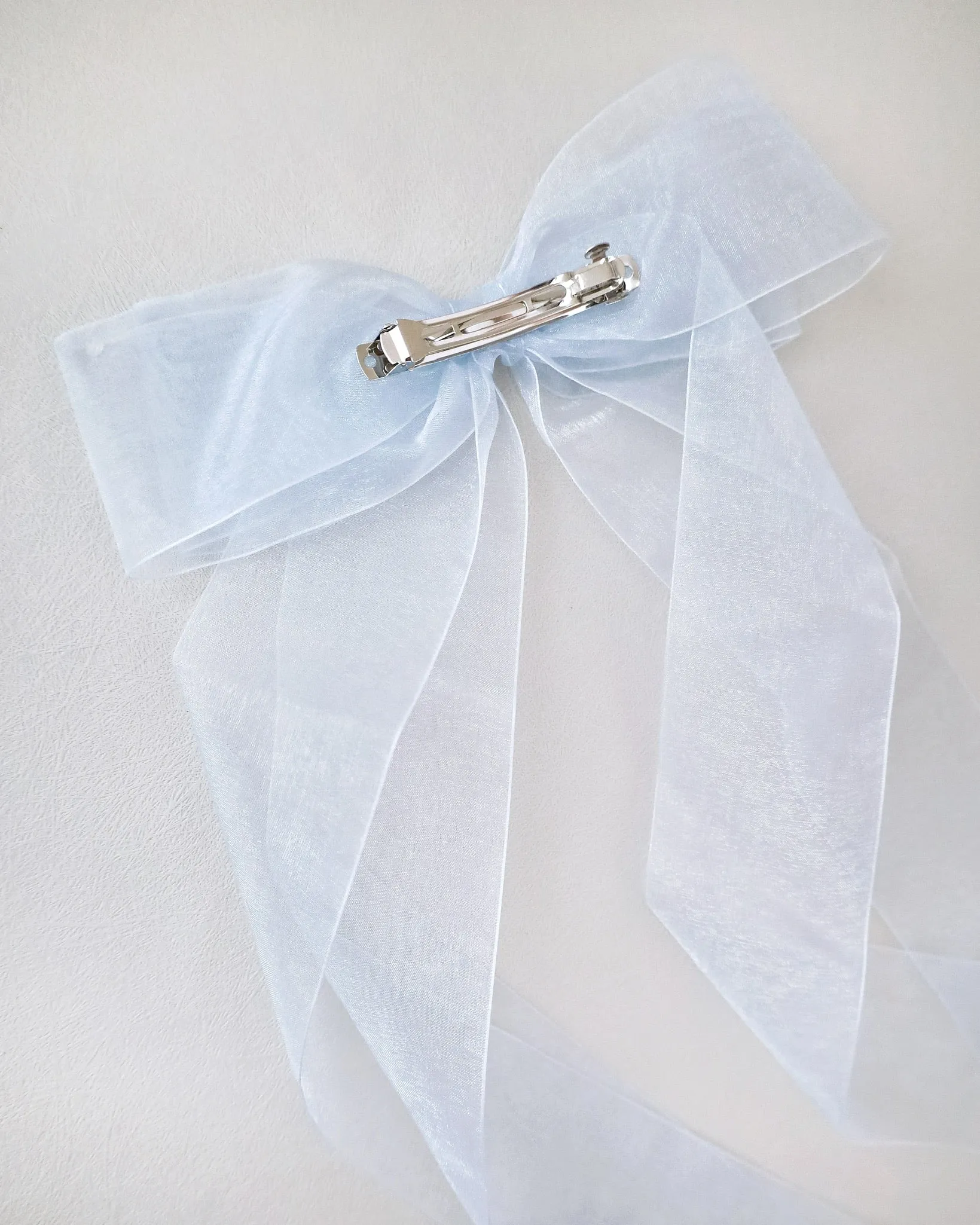 Oversized Organza Long Tail Bow