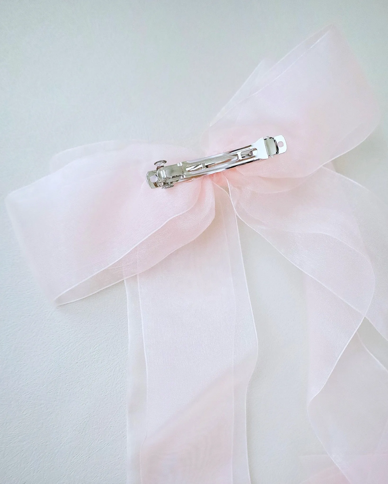 Oversized Organza Long Tail Bow