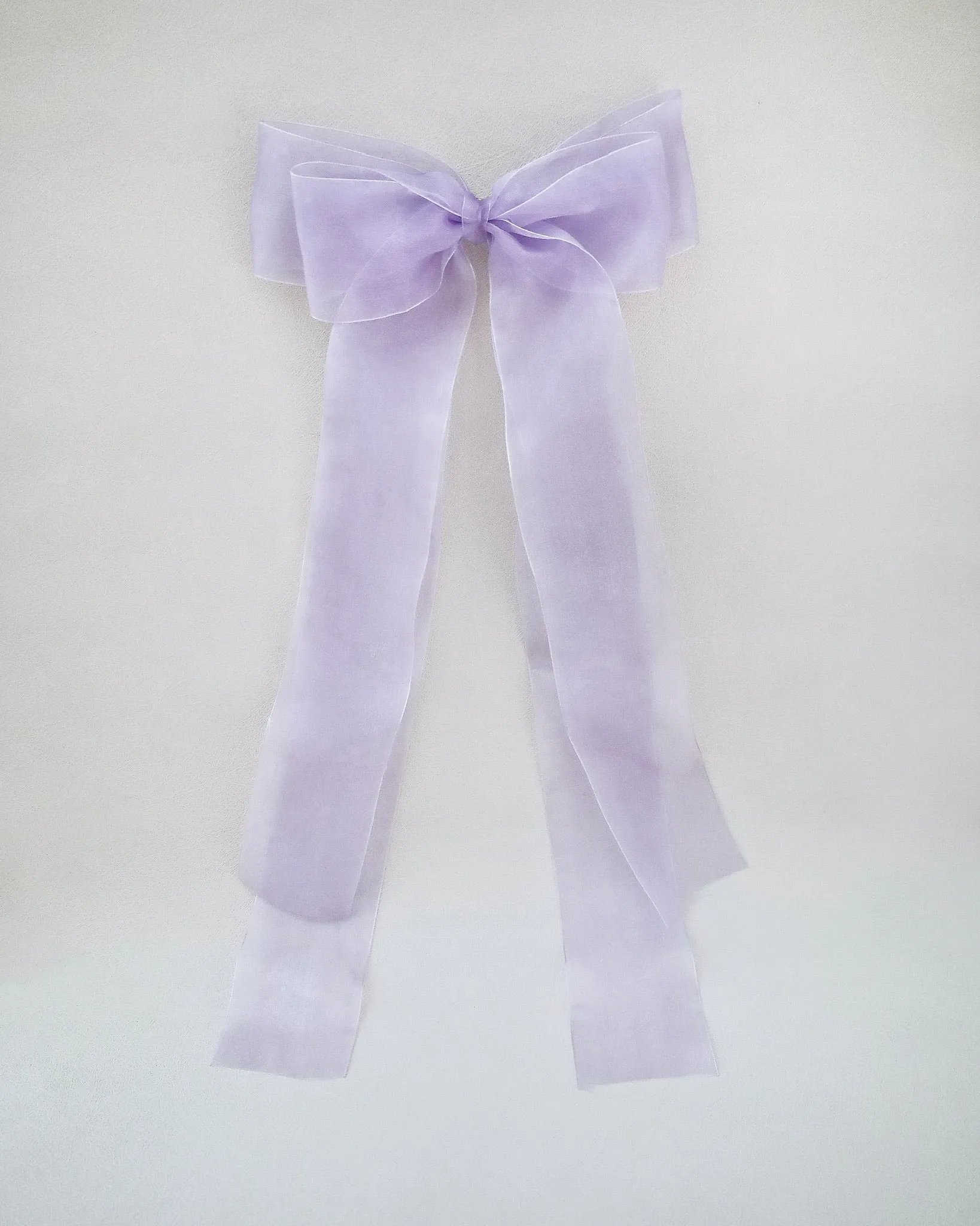 Oversized Organza Long Tail Bow