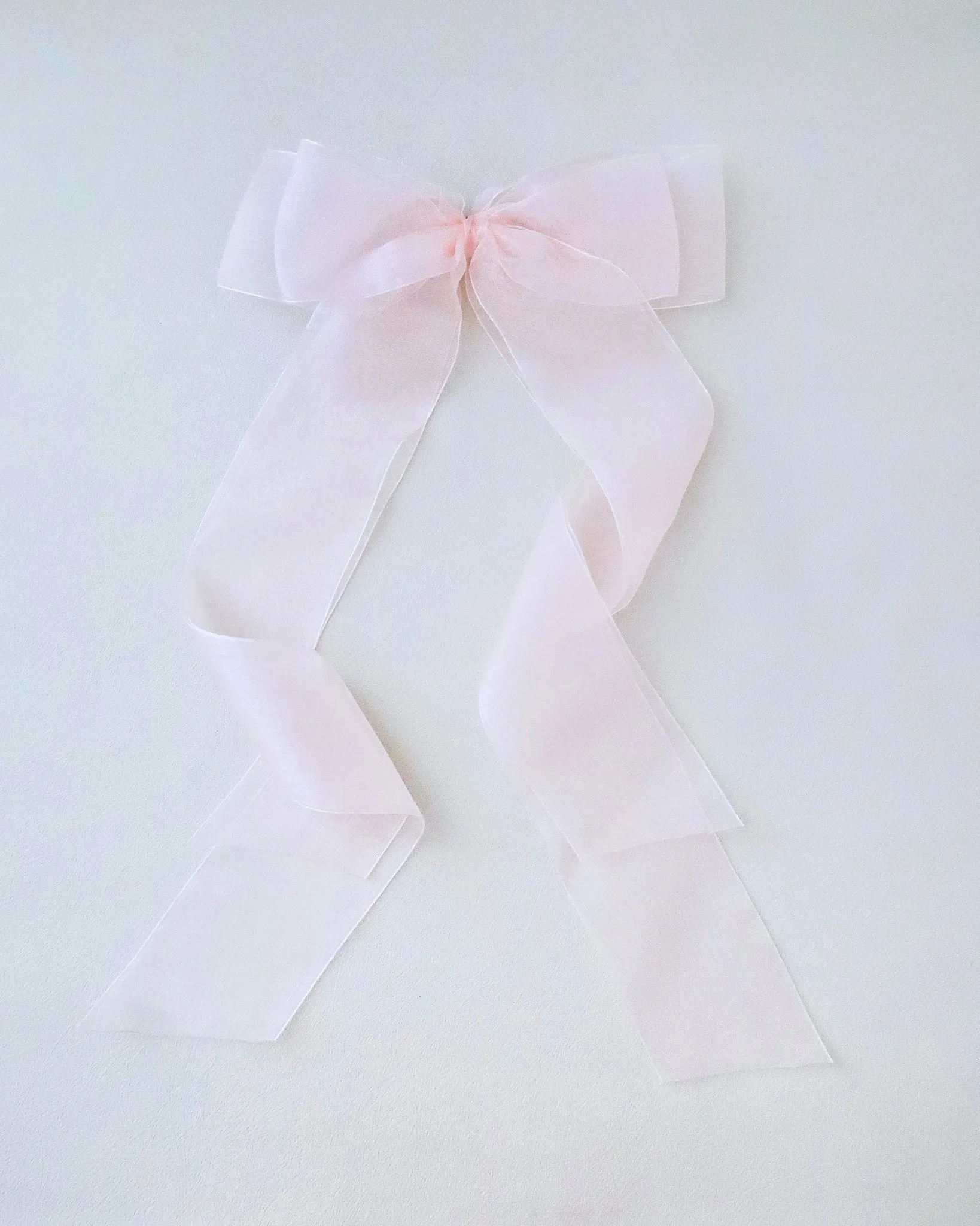 Oversized Organza Long Tail Bow