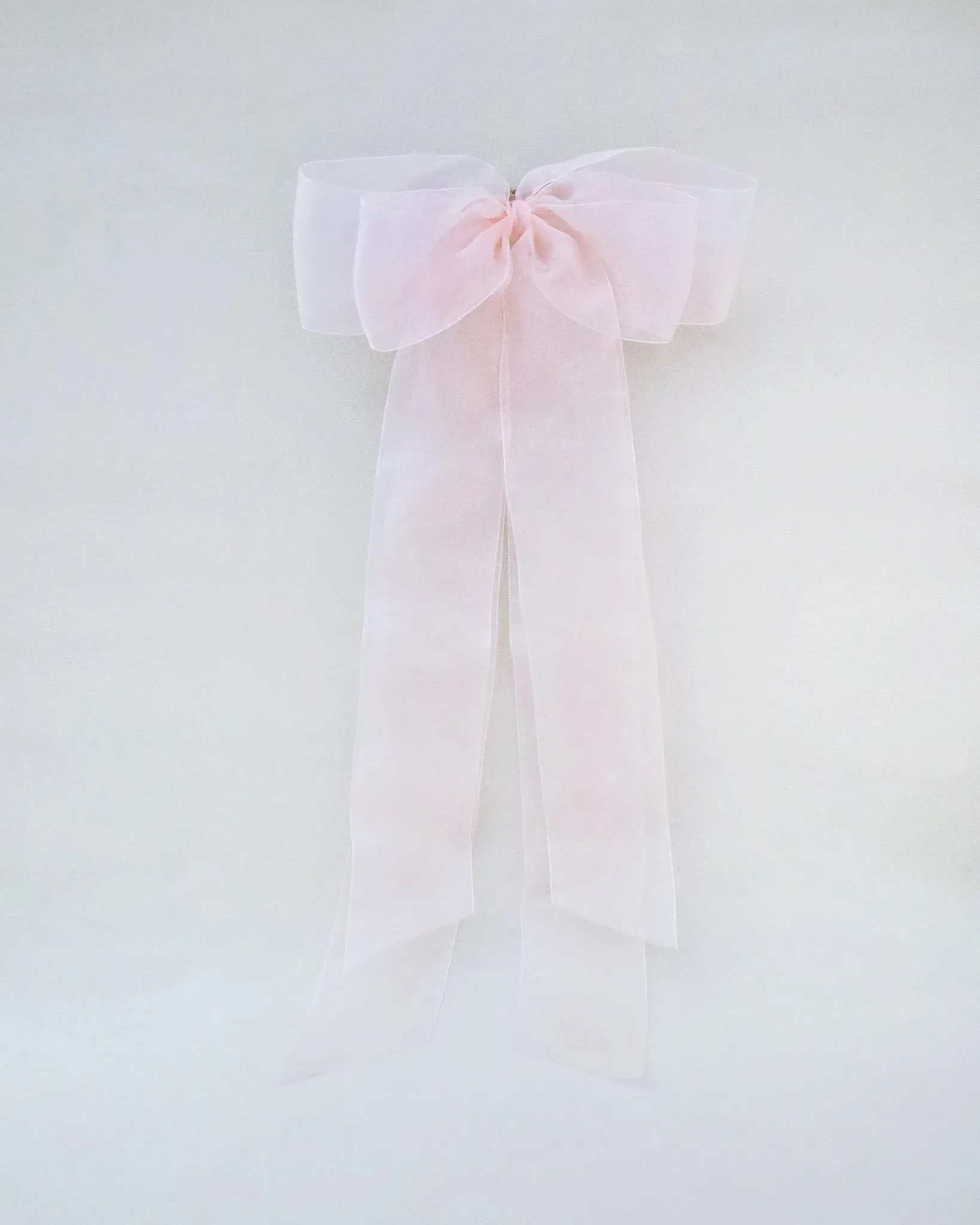 Oversized Organza Long Tail Bow