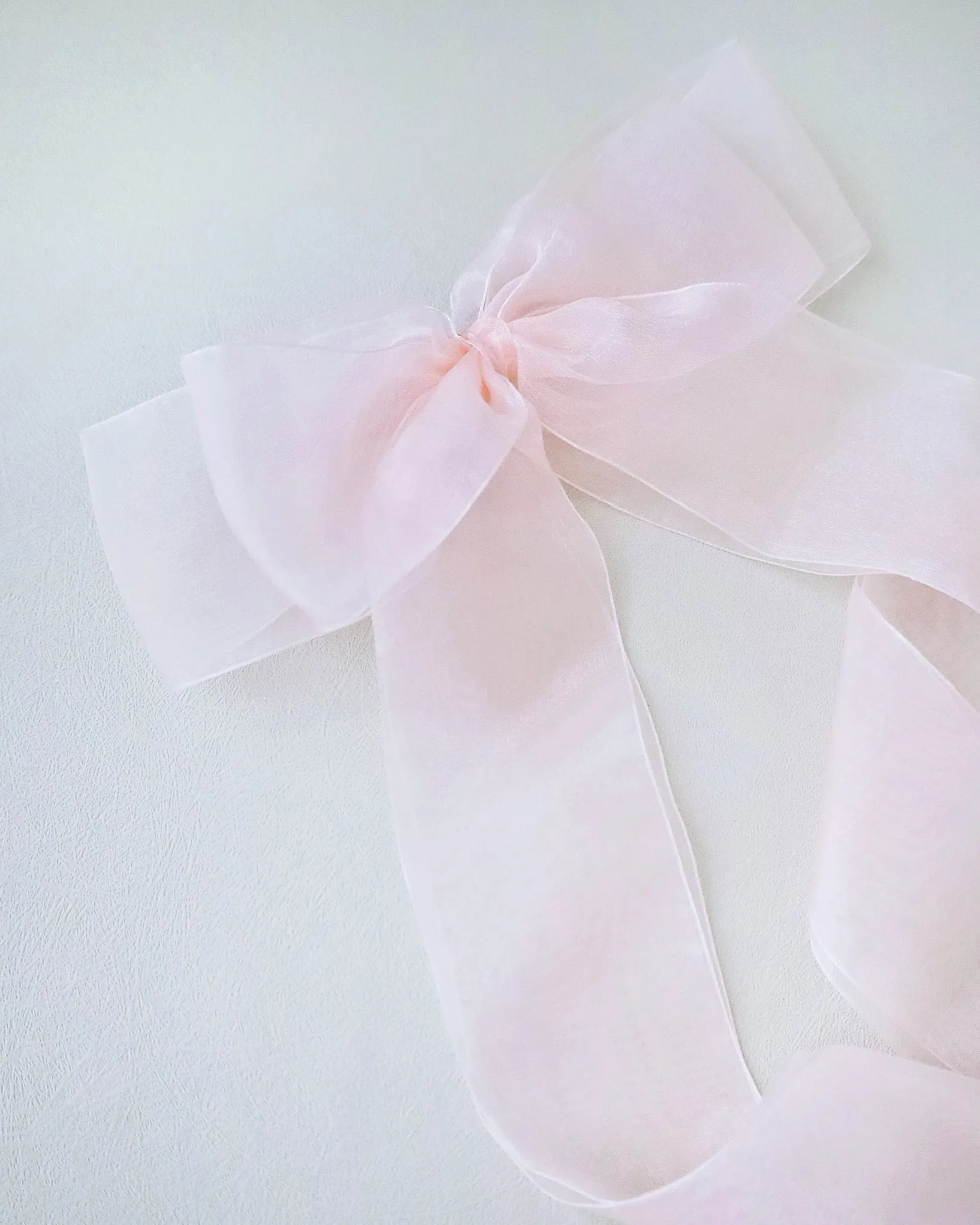 Oversized Organza Long Tail Bow