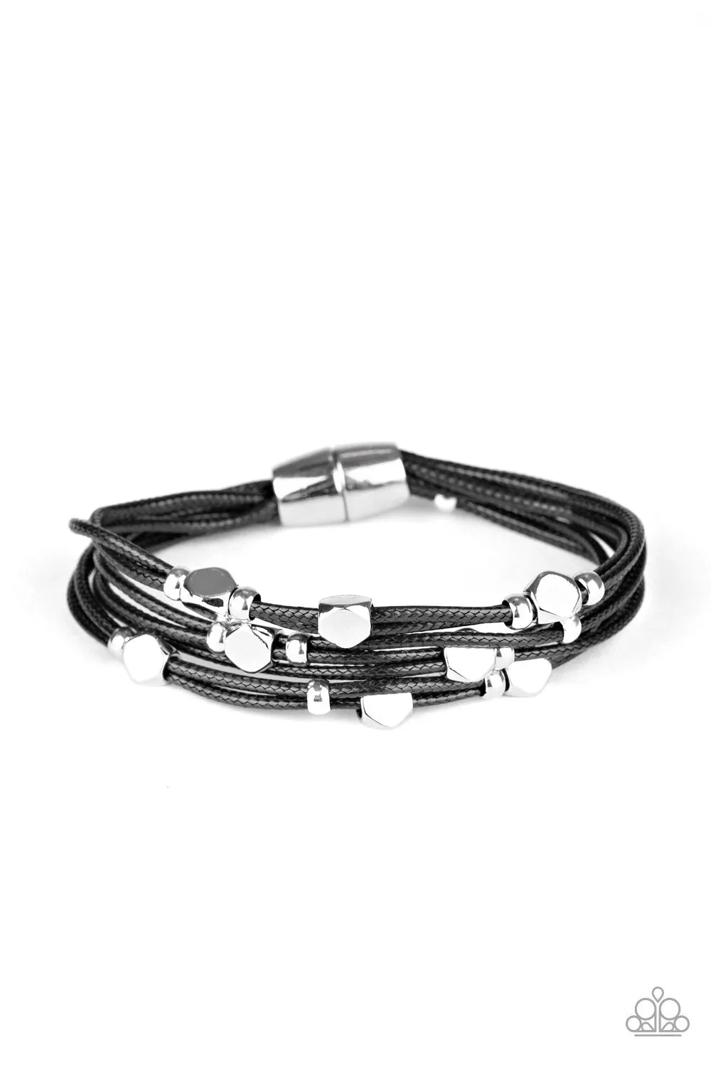 Paparazzi - Cut The Cord - Black Urban Bracelet