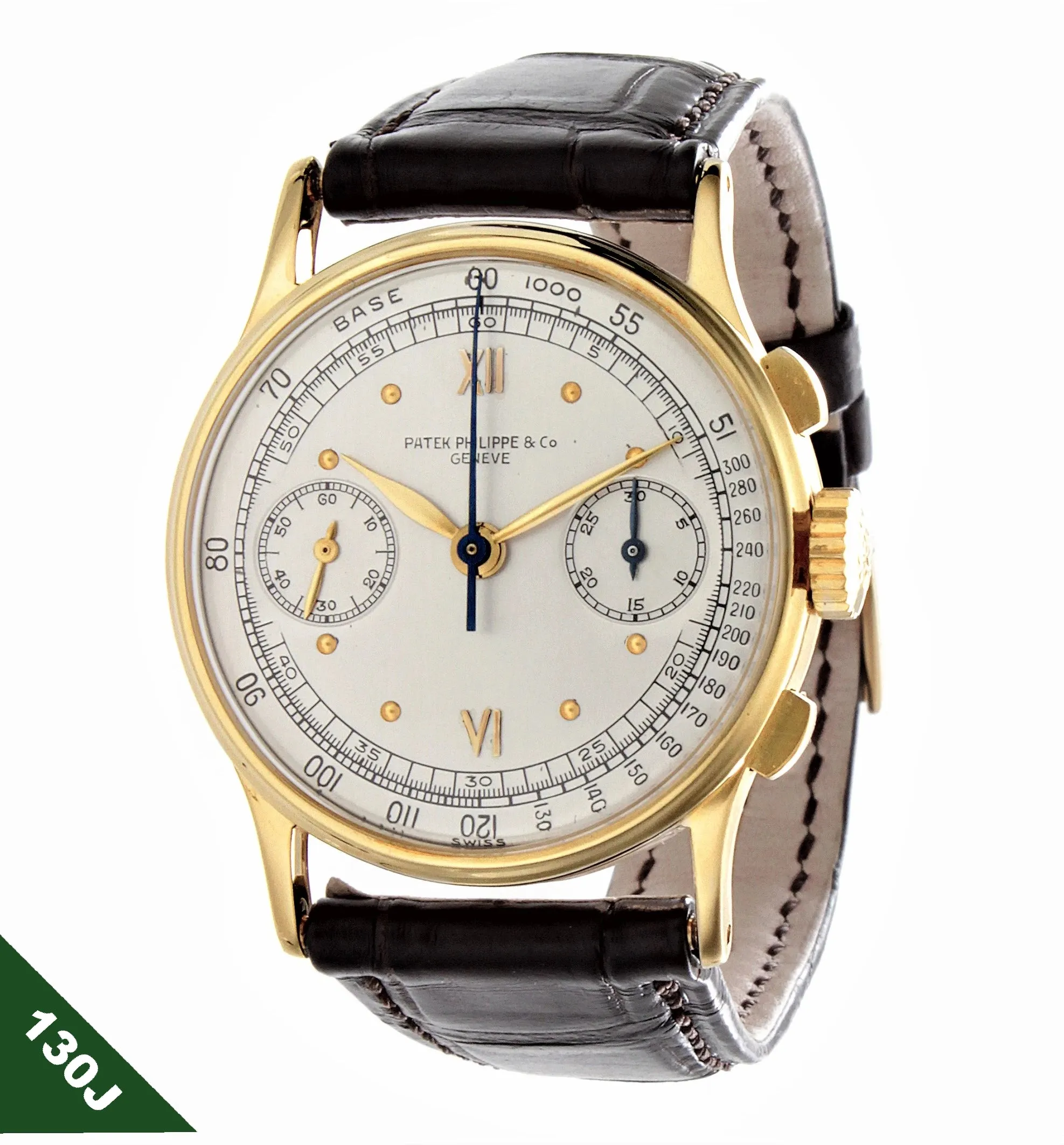 Patek Philippe 130J Vintage Chronograph Watch 33.5 mm Circa 1940