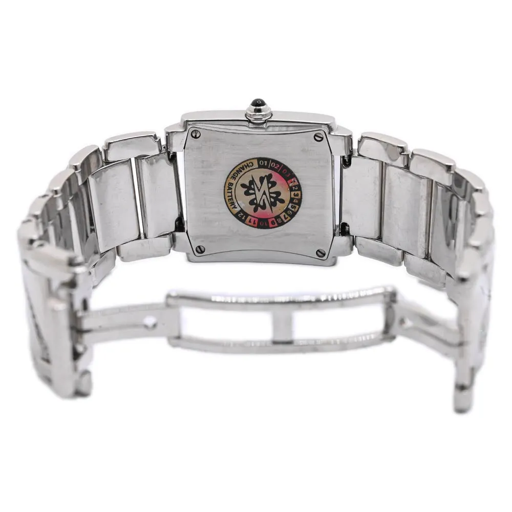 Patek Philippe Ladies Stainless Steel25mm White MOP Roman Dial Watch Reference #: 4910/49G-001