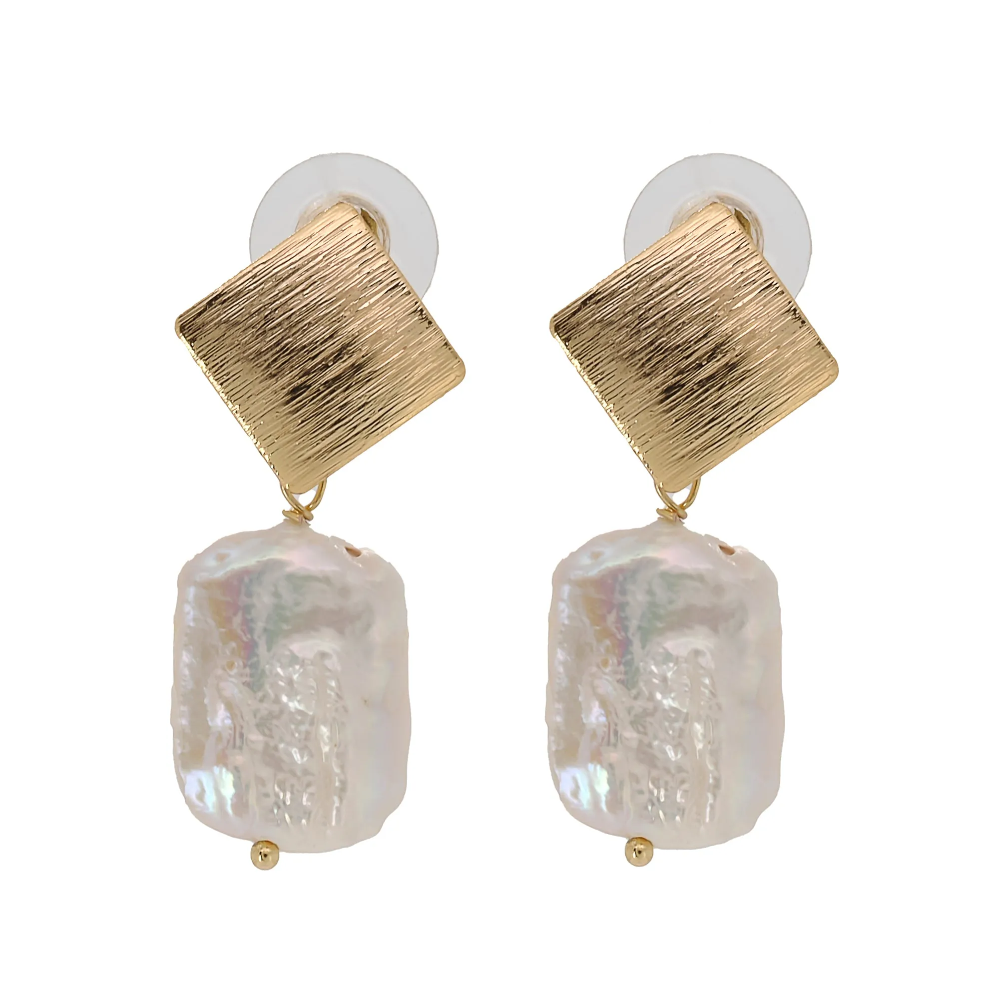 Pearl & Gold Cleopatra Earrings