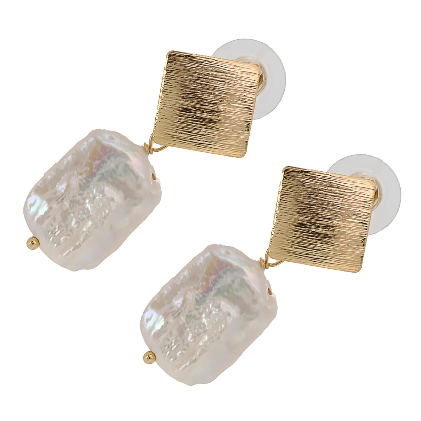 Pearl & Gold Cleopatra Earrings