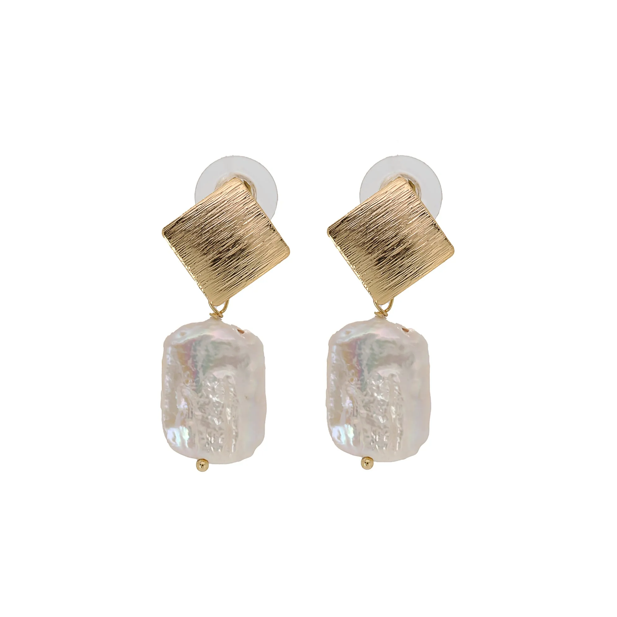 Pearl & Gold Cleopatra Earrings