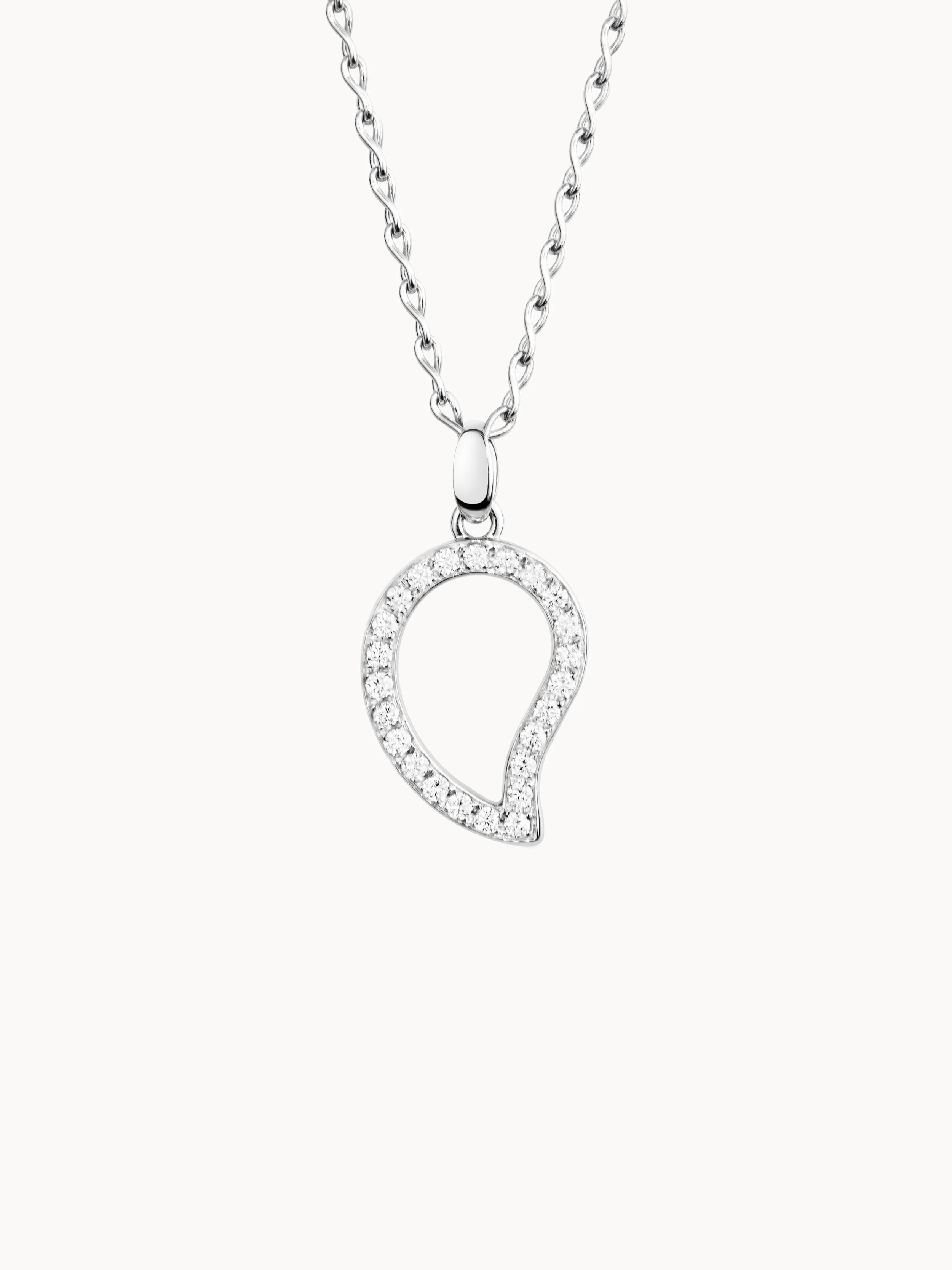 Pendant SIGNATURE large Diamond Pavé with Diamond Pavé