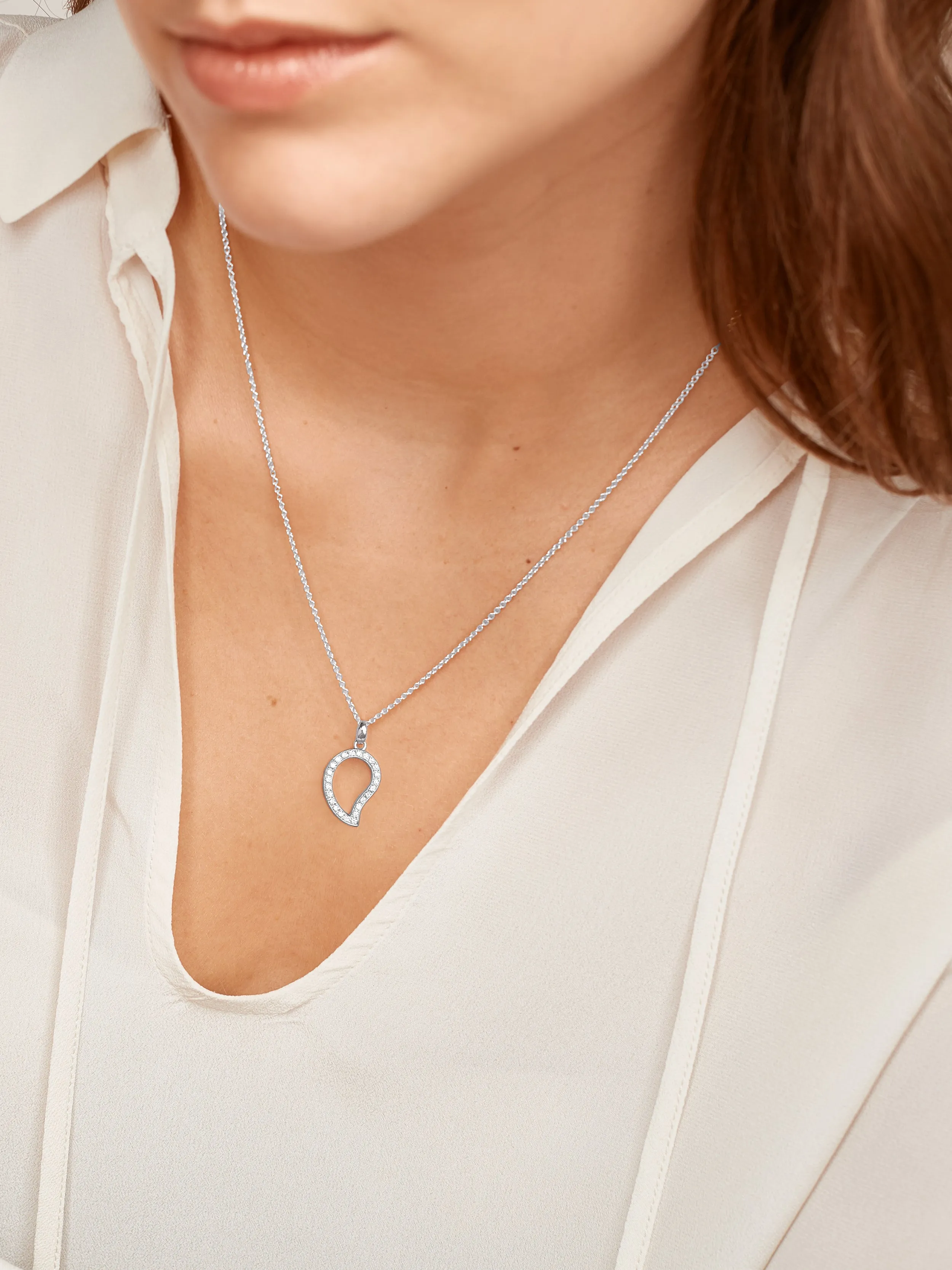Pendant SIGNATURE small Diamond Pavé with Diamond Pavé