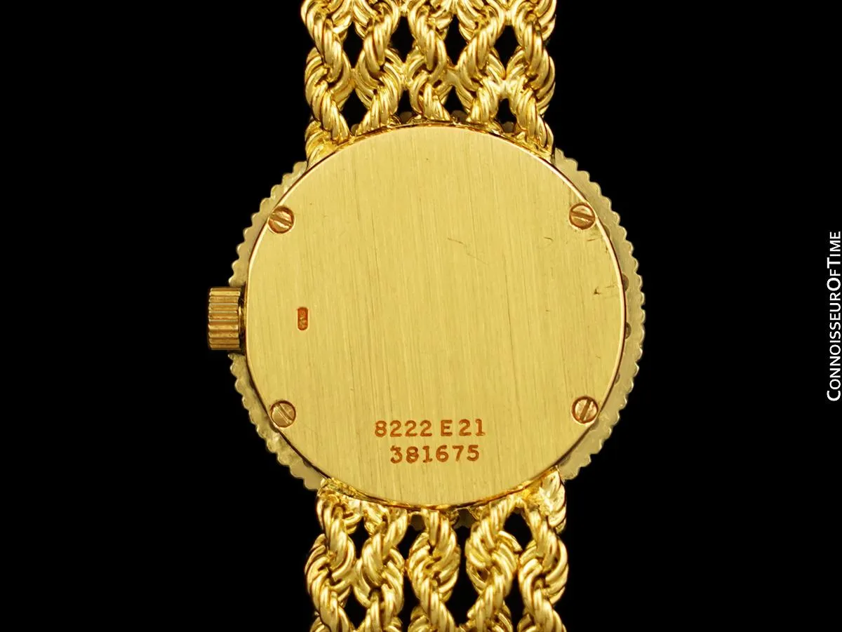 Piaget Ladies Vintage Cocktail Watch - 18K Gold & Factory Piaget Diamonds