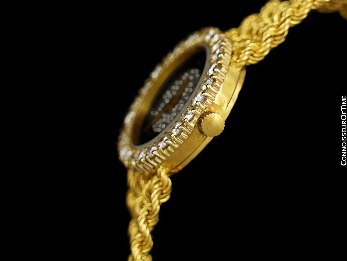Piaget Ladies Vintage Cocktail Watch - 18K Gold & Factory Piaget Diamonds