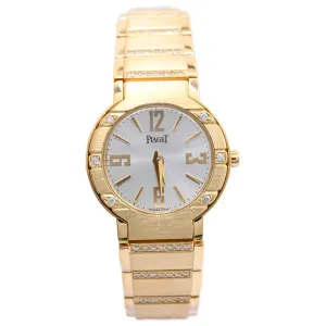 Piaget Men's Polo Yellow Gold 28mm White Dial Watch Reference #: 27500