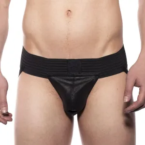 Prowler RED Leather Pouch Jock Black