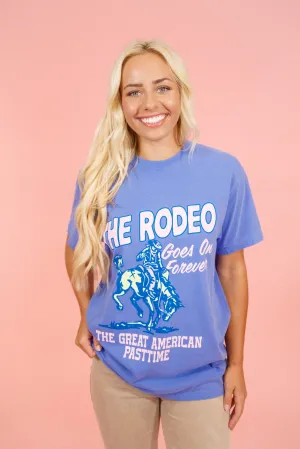 "The Rodeo" Blue Graphic Tee
