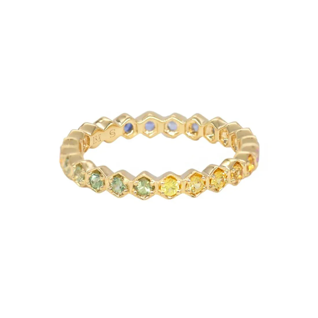 Rainbow Sapphire Regency Band - 6