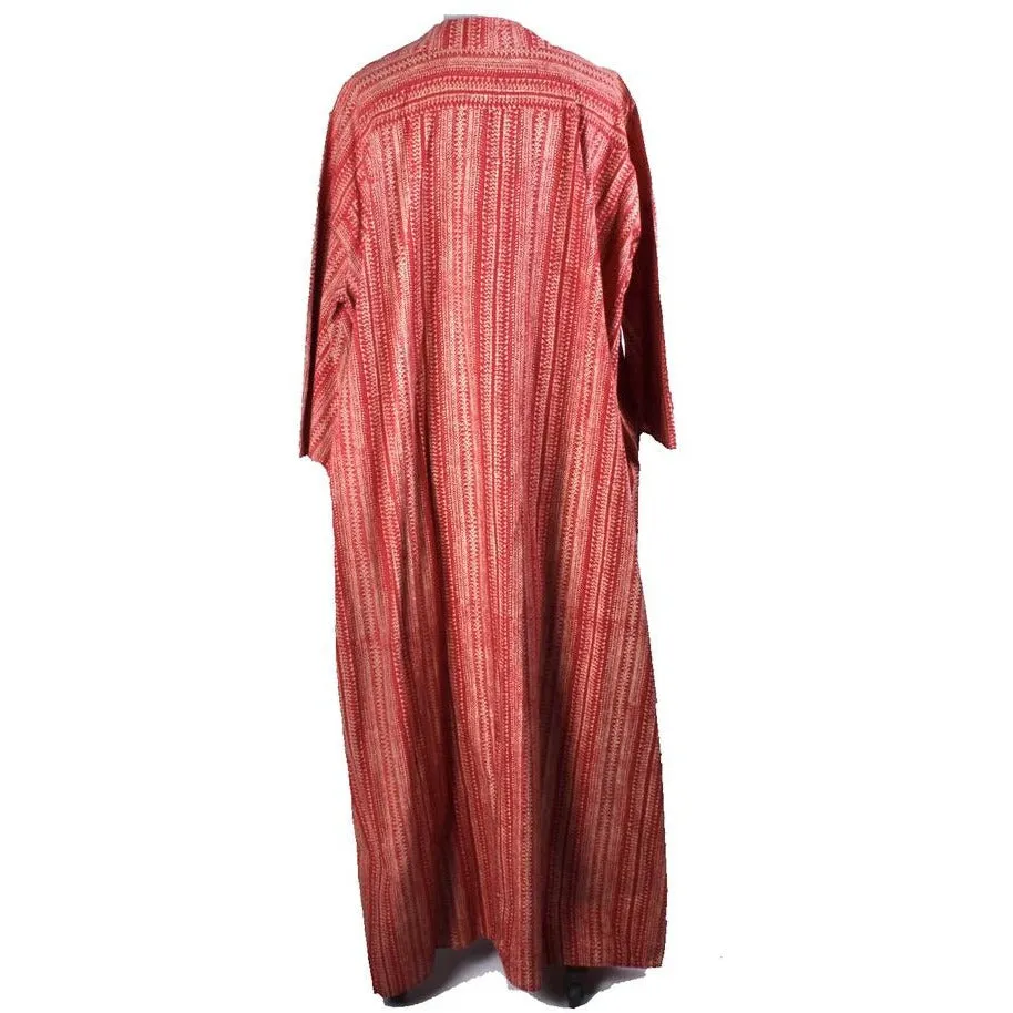 RARE Vintage Marimekko Maxi Dress 1970s Womens S Red & Cream Mini Print