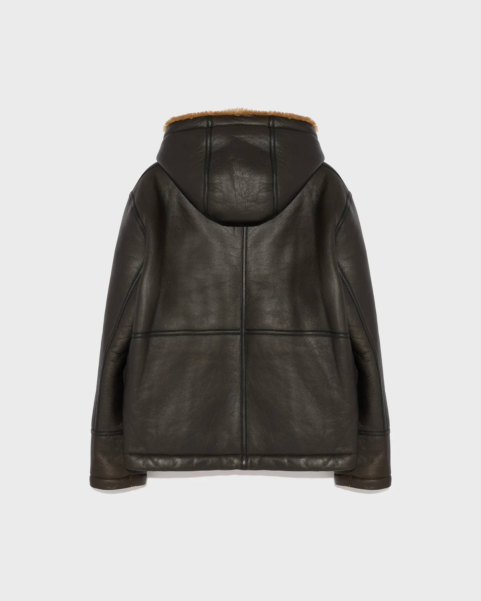 Reversible Shearling Hoodie