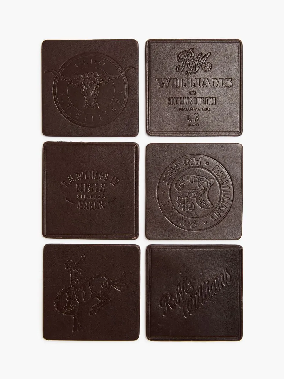 RM Williams Heritage 6 Pack Coaster Set